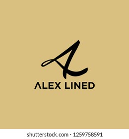 Monograms Initials Letter AL, Luxury