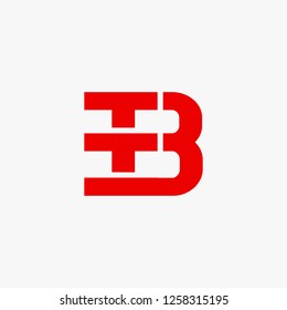 Monograms Initials Letter TTB, Letter B, Classic, Bold