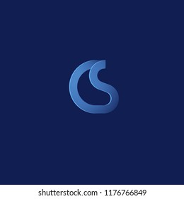 monograms of the letter CS