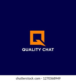 Monograms Letter Q. Template. Chatting Icons