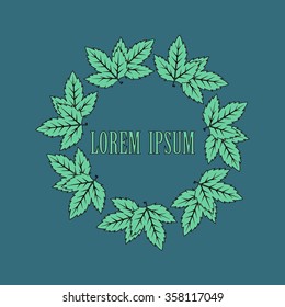 Monograms. Logo. Design elements. Floral motifs.