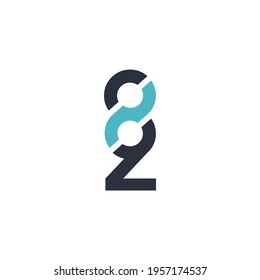 monograms are the numbers eight and two