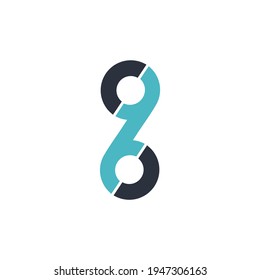 Monogramme sind die Zahlen neun und sechs.