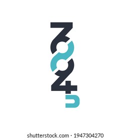 monograms are the numbers seven, eight, four and five.