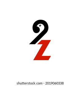 monograms are the numbers two and Z. In number two it resembles a bird's head