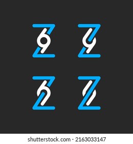 Monograms of the numbers Z, 6 and 9.