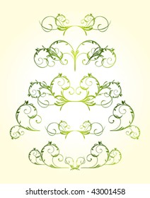 monograms set. design elements