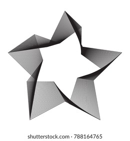 Monograms vector waves shape