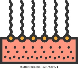 Monolayer Icon image. Suitable for mobile application.