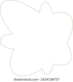 Monoline Abstract Shape Design Element