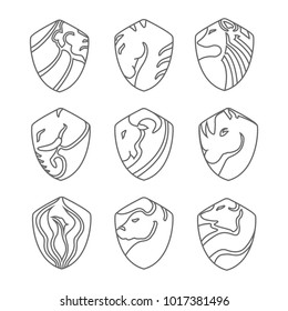 Monoline animal logo 
