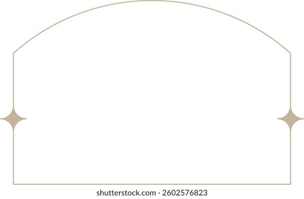Monoline Arch Frame with Sparkle