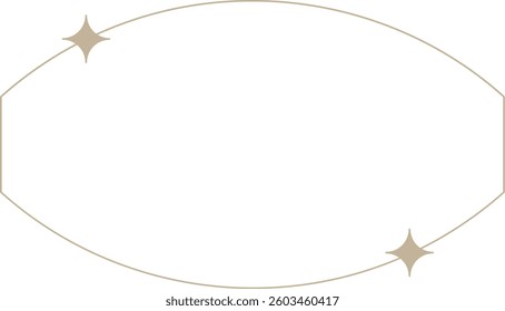 Monoline Arch Frame with Sparkle