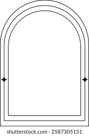 Monoline Arch Minimalist Frame Element