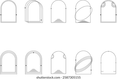 Monoline Arch Minimalist Frame Element