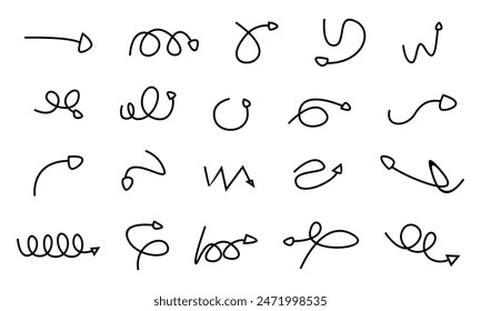 Monoline Arrow Simple Loop Set