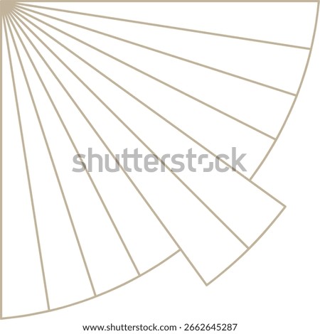 Monoline Art Deco Corner Design Element