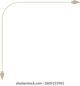 Monoline Art Deco Decorative Corner