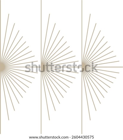 Monoline Art Deco Design Element