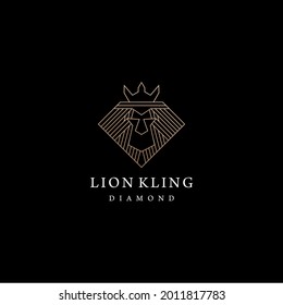 Logotipo Monoline Art Lion King 