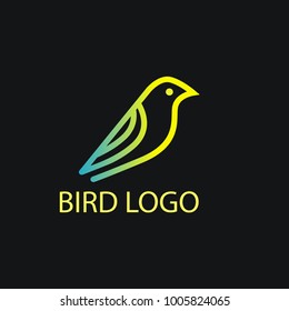 Monoline bird logo
