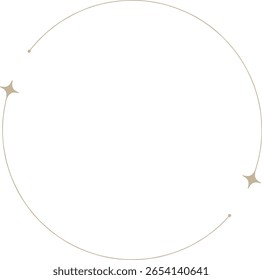 Quadro de Círculo Monocromático com Brilho