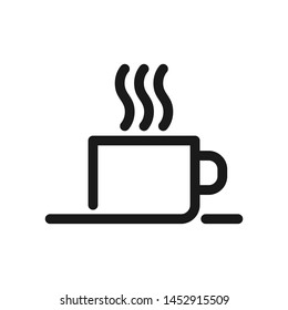 monoline coffee cup, vector, illustration