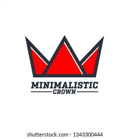 Monoline Crown icon, Creative crown logo icon, minimalis crown symbol icon