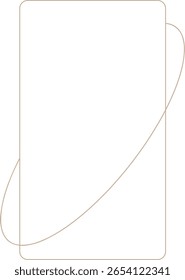 Moldura de borda curva monoclonal com anéis