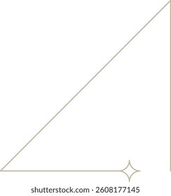 Monoline Cyberpunk Geometric Sparkle Design Element