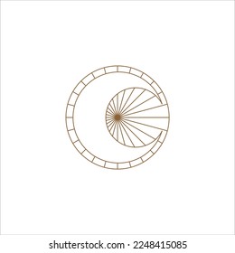 Monoline Element Design Vector Art