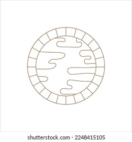 Monoline Element Design Vector Art