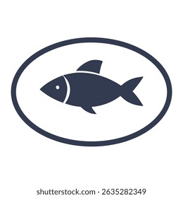 Diseño de icono de pescado monolíneo perfecto para App de dieta, negocios de pesca o marca de restaurantes