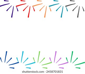 Monoline flower design isolated in white background