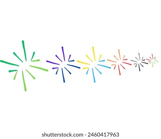 Monoline flower vector design isolated in white background