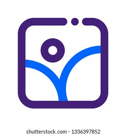 monoline gallery icon