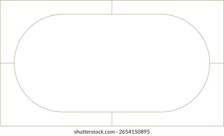 Monoline Geometric Decorative Rectangle Frame