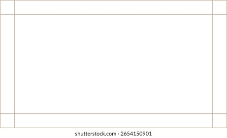 Monoline Geometric Decorative Rectangle Frame