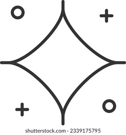 monoline geometric stars element design