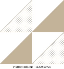 Monoline and Halftone Geometric Shape Composition