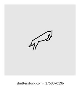 monoline horse jumping free vector