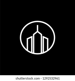 Monoline Logo Building