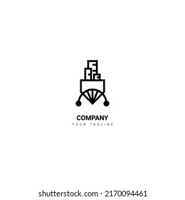 logotipo monoline o monograma de lápiz mecánico que representa una empresa o negocio en los campos de la tecnología, agencia, consultor, moda, construcción, servicio, finanzas, comunicación, transporte