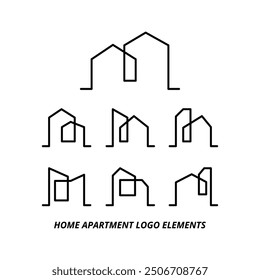 Monoline Master, Home Apartment Elegante Logos mit einer Single Line