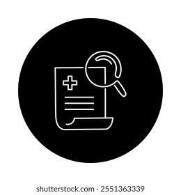 Monoline Medical Research Icon. Simple Line Research Icon
Minimalist Medical Research Vector.