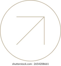 Elemento de projeto de seta minimalista monoline