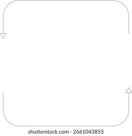 Monoline Minimalistische Pfeilformen Design-Element