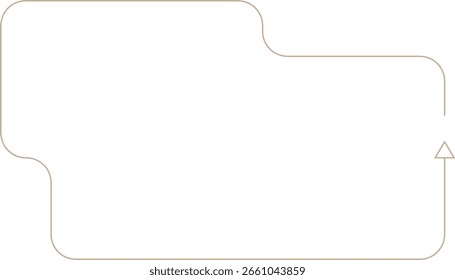 Elemento de design de formas de seta minimalista monoline