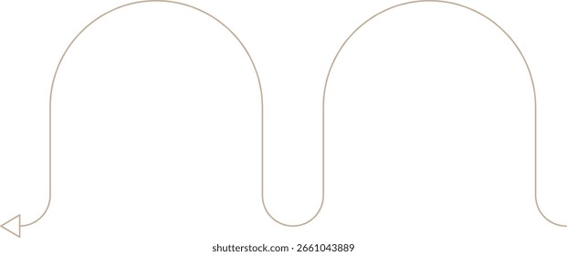 Elemento de design de formas de seta minimalista monoline