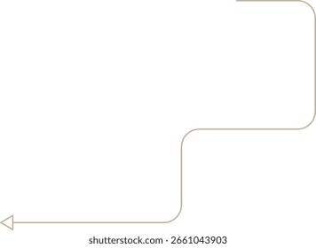 Monoline Minimalistic Arrow Shapes Design Element